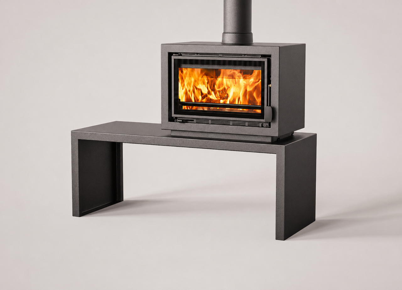 Charnwood Aire 400 intelligent wood burning stove in landscape format